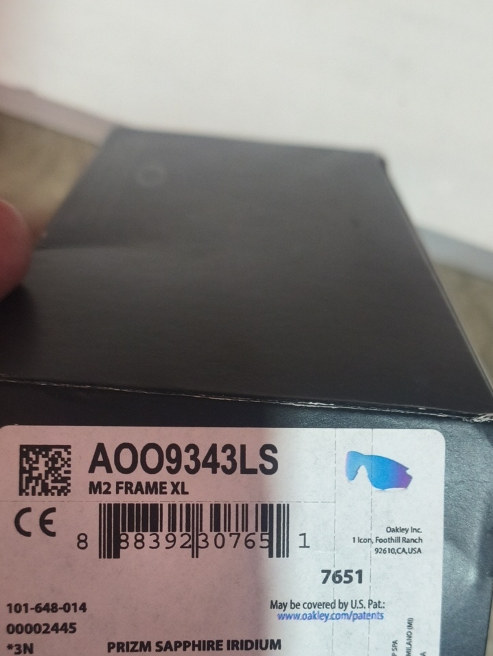 Label on product box